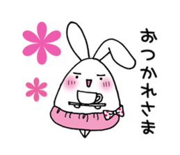 Rabbits wearing cute pants sticker #8921185