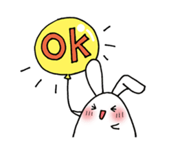 Rabbits wearing cute pants sticker #8921186