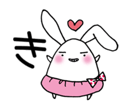 Rabbits wearing cute pants sticker #8921189