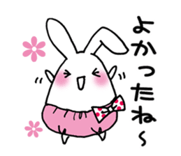 Rabbits wearing cute pants sticker #8921190
