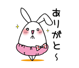 Rabbits wearing cute pants sticker #8921192