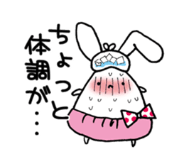 Rabbits wearing cute pants sticker #8921197