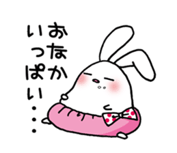 Rabbits wearing cute pants sticker #8921199