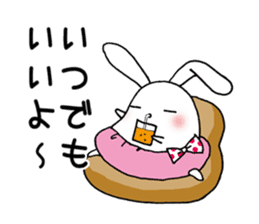 Rabbits wearing cute pants sticker #8921202