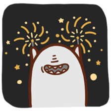 Little Monster Wuga by Aloe sticker #8921561