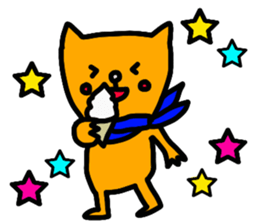 Animal and cute girl. sticker #8922225