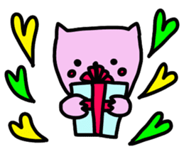 Animal and cute girl. sticker #8922226