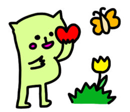 Animal and cute girl. sticker #8922227