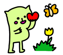 Animal and cute girl. sticker #8922227