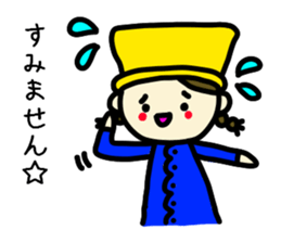 Animal and cute girl. sticker #8922246