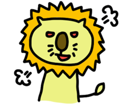 Animal and cute girl. sticker #8922254