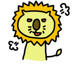 Animal and cute girl. sticker #8922254