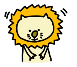 Animal and cute girl. sticker #8922257