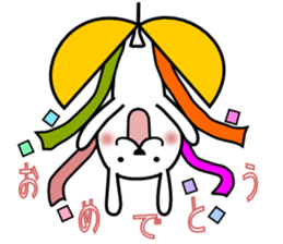 Cute rabbit 5st sticker #8922381