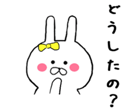 Gently get Sticker of Chibi rabbit sticker #8923393