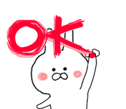 Gently get Sticker of Chibi rabbit sticker #8923419