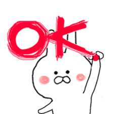 Gently get Sticker of Chibi rabbit sticker #8923419