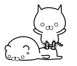 Bullish cat sticker #8923595