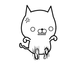 Bullish cat sticker #8923601