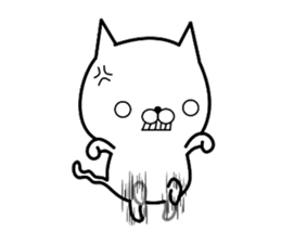 Bullish cat sticker #8923601