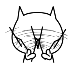 Bullish cat sticker #8923606