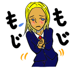 Playful worker sticker #8923862