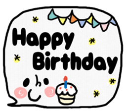 Emoticon message balloon sticker #8923907