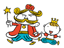 The Happy King and Prince sticker #8923984