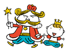 The Happy King and Prince sticker #8923984