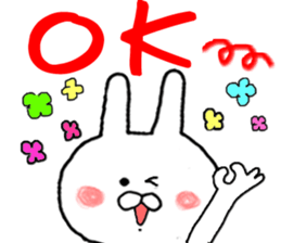 Sticker of the allowed rabbit sticker #8924106