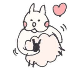 Cat and Sheep-Always Together-FUNA4 sticker #8924707