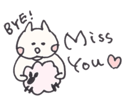 Cat and Sheep-Always Together-FUNA4 sticker #8924717