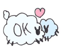 Cat and Sheep-Always Together-FUNA4 sticker #8924726