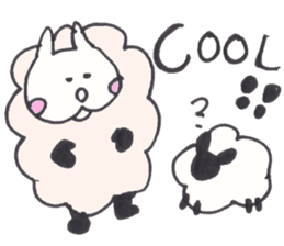 Cat and Sheep-Always Together-FUNA4 sticker #8924736