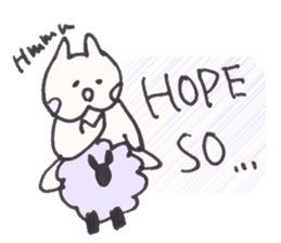 Cat and Sheep-Always Together-FUNA4 sticker #8924737