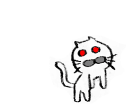 Red eyes Cat sticker #8925149