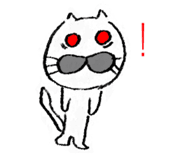 Red eyes Cat sticker #8925163