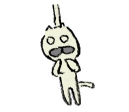 Red eyes Cat sticker #8925169