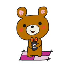 The daily life which is a bear freely sticker #8925390