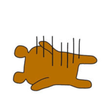 The daily life which is a bear freely sticker #8925421