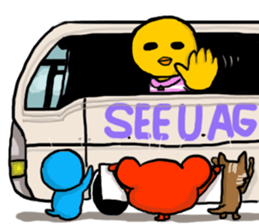 Skating Bird sticker #8925647