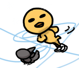 Skating Bird sticker #8925658