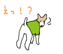 I love Wire fox terrier sticker #8925750