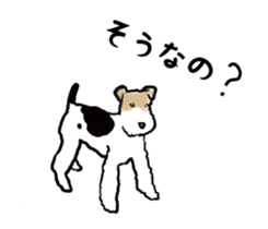 I love Wire fox terrier sticker #8925768