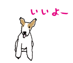 I love Wire fox terrier sticker #8925770