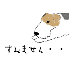 I love Wire fox terrier sticker #8925778