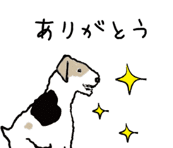 I love Wire fox terrier sticker #8925783