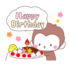 Monkey year, cute monkey sticker #8926201