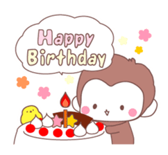 Monkey year, cute monkey sticker #8926201