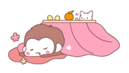 Monkey year, cute monkey sticker #8926208